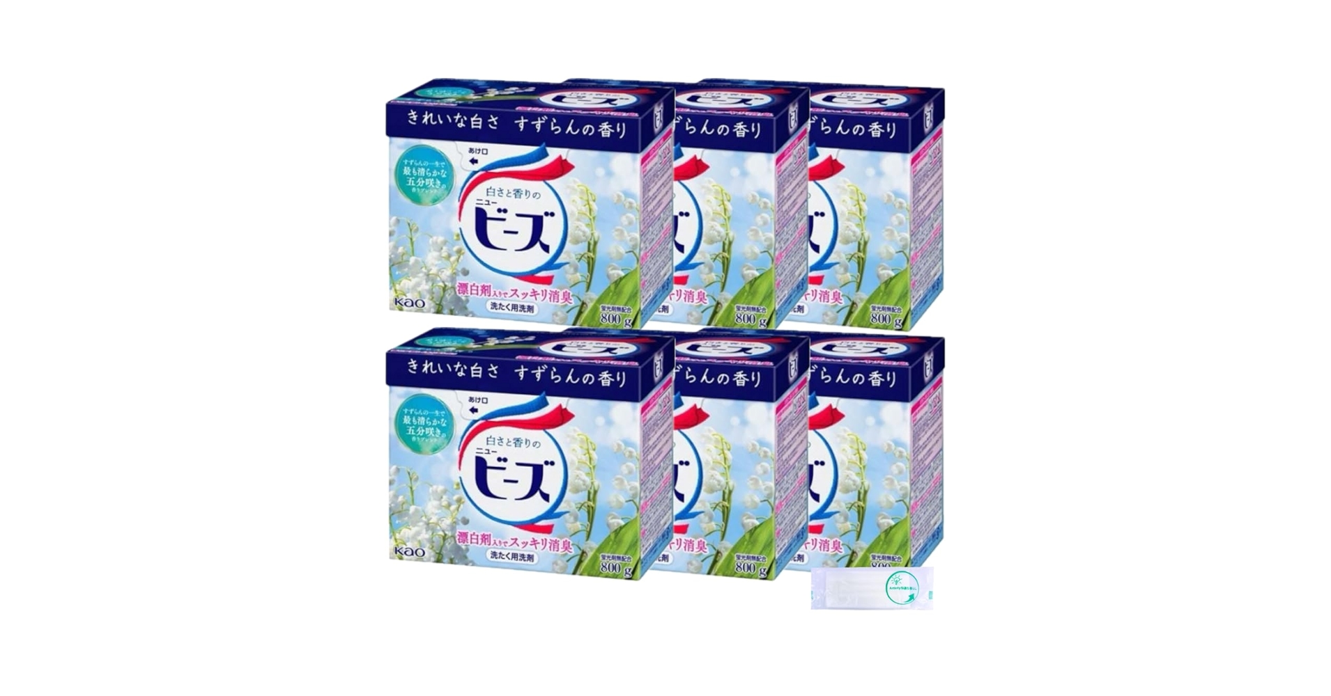 Amazon.co.jp: 花王 ニュービーズ 800g×6個 粉末 洗たく用洗剤